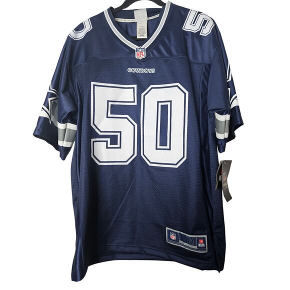 NEW NFL Pro Line M Dallas Texas Cowboys Football Jersey 50 Sean Lee Blue White